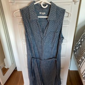 Old navy jean polka dot dress